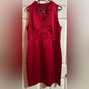 Elegant Red Sleeveless Dress